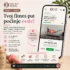Nivo 1 Basic program kućnog treninga za žene platforme She Fit Home sa TrackMe zonom za praćenje rezultata.